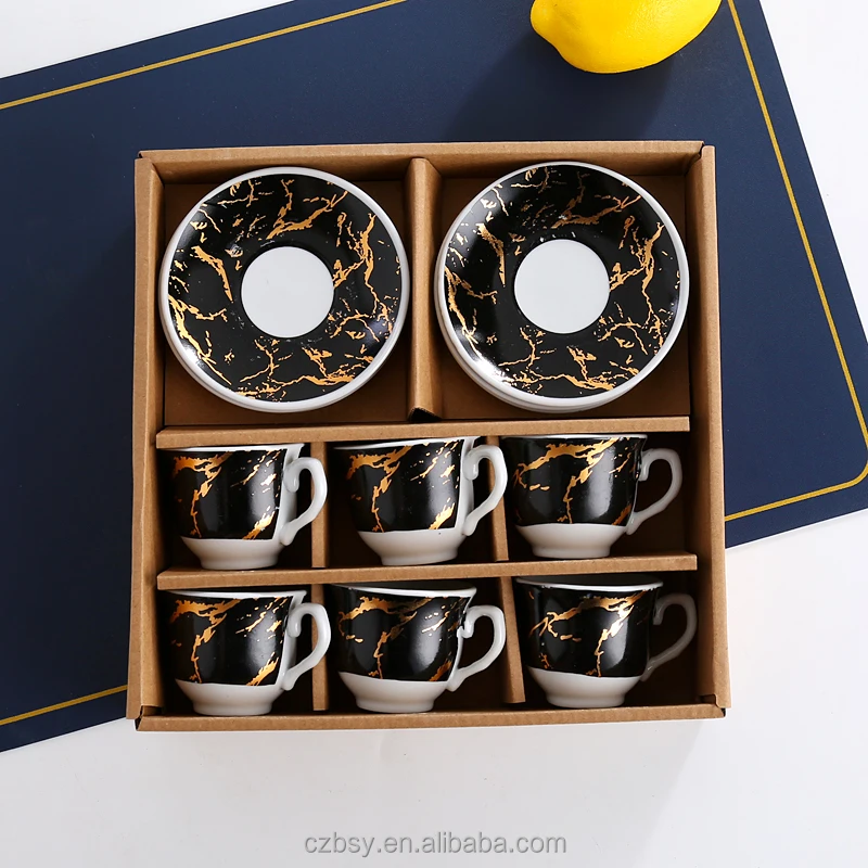 Casual arabic coffee set creative ceramic tea set ethiopia ceramic tea mug porcelain cup dish habesha coffee set traditional
