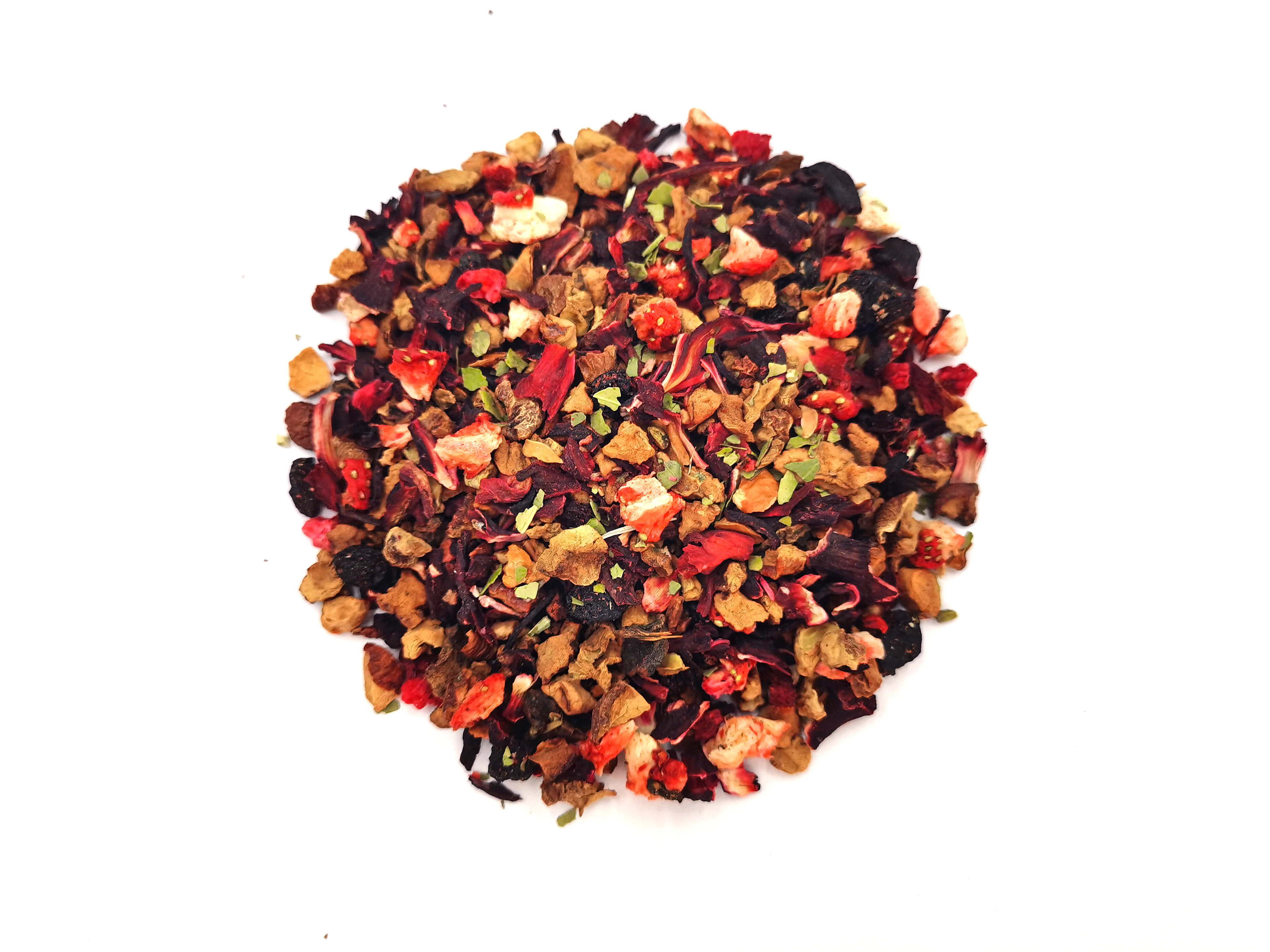 Премиум клубничный ванильный черный чай с сушеным фруктовым чаем, Смесь натуральных фруктов, Цейлонский черный чай