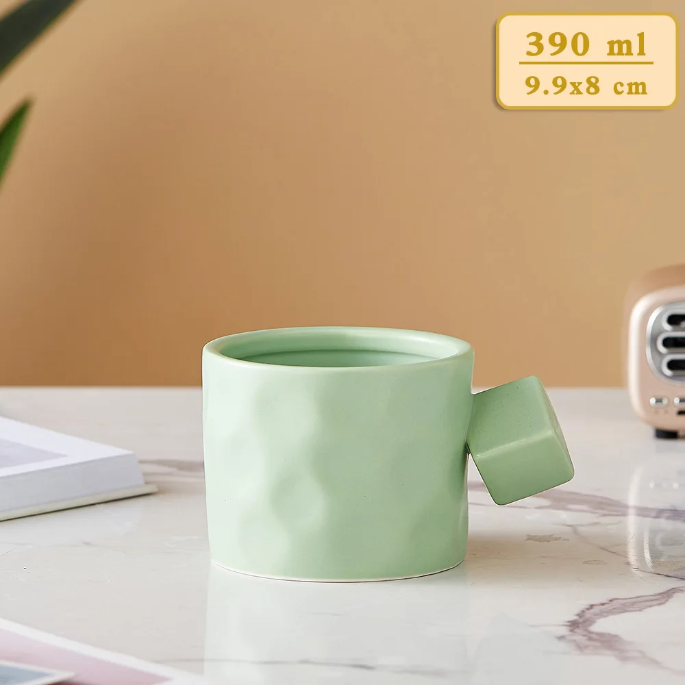 M-001 Creative Nordic ceramic cup Office Coffee Mug high appearance net red with hand gift lettering CHAIV