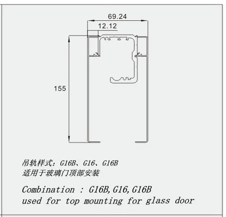 Factory sale self closing sliding door roller hardware ,Self-closing sliding door system