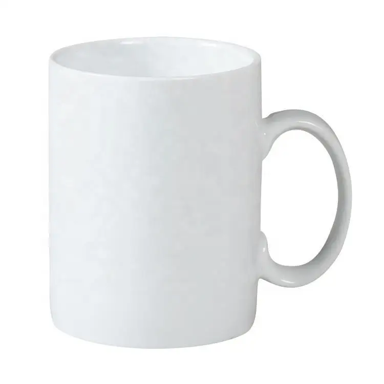 Customized Logo Cheap Pure White Porcelain 175ML Coffee Milk Cup With Handle