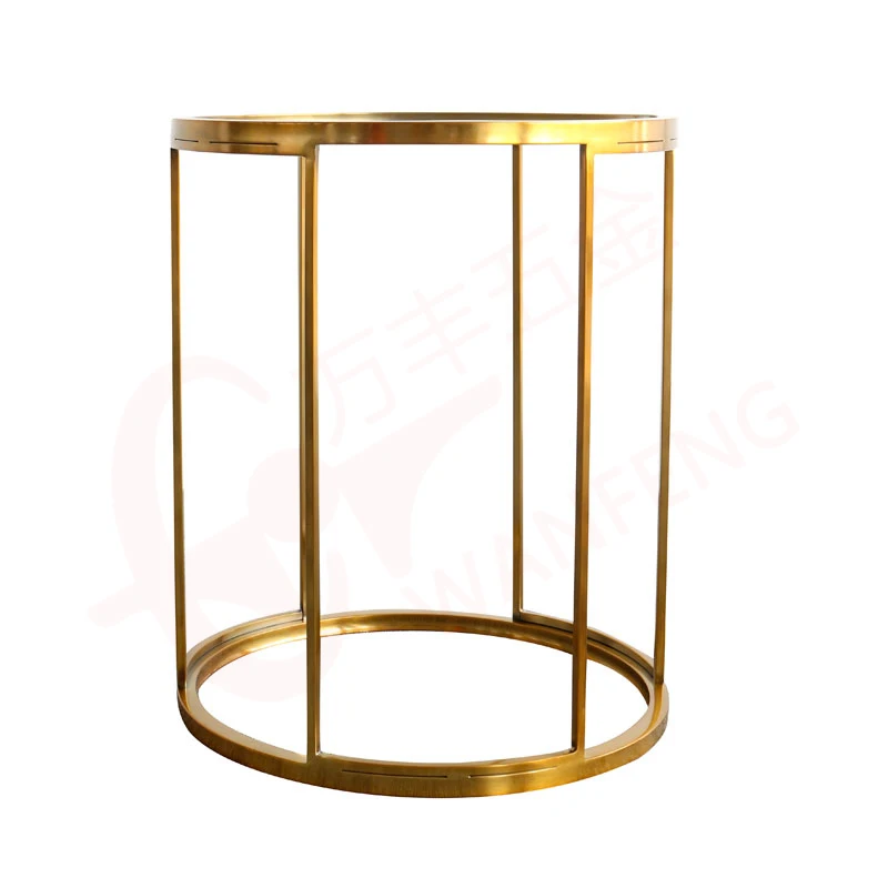 Factory Price Shinny Polished Metal Stainless Steel Gold Table Legs Furniture Leg