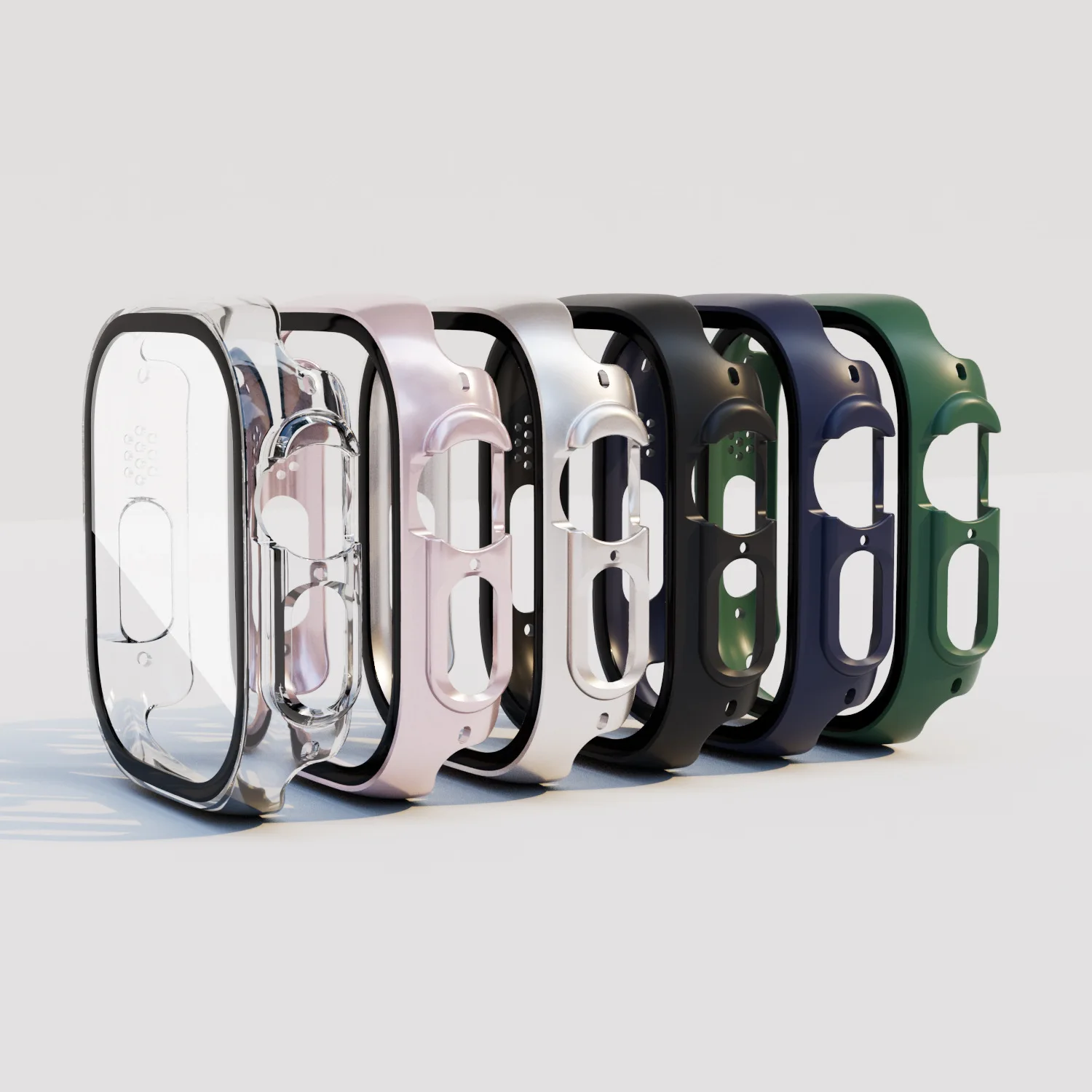 Водонепроницаемый чехол для Apple Watch Ultra series 49 мм с закаленным стеклом защита экрана полный охват жесткий ПК HD противоударный Cove