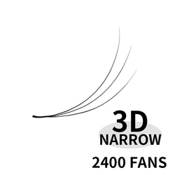 Custom Your Own Brand  Pointy Base .03 10D D Curl 5D CC curl Premade Fans Lash Pre Made Fan