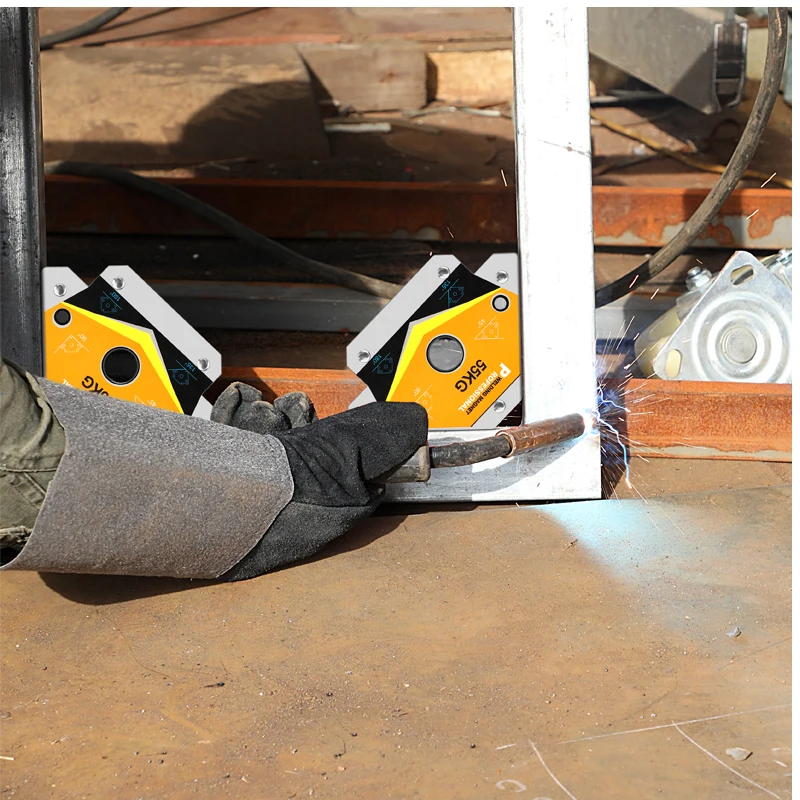 Welding artifact strong magnetic right-angle triangular magnetic welder fixer