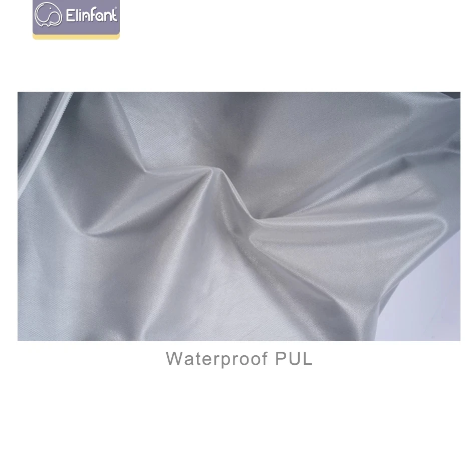 Elinfant Customized Waterproof 18*25cm Mini Size Single Zipper Pocket Digital Print Tote Baby Cloth Diaper Wet Bag Easy Carry