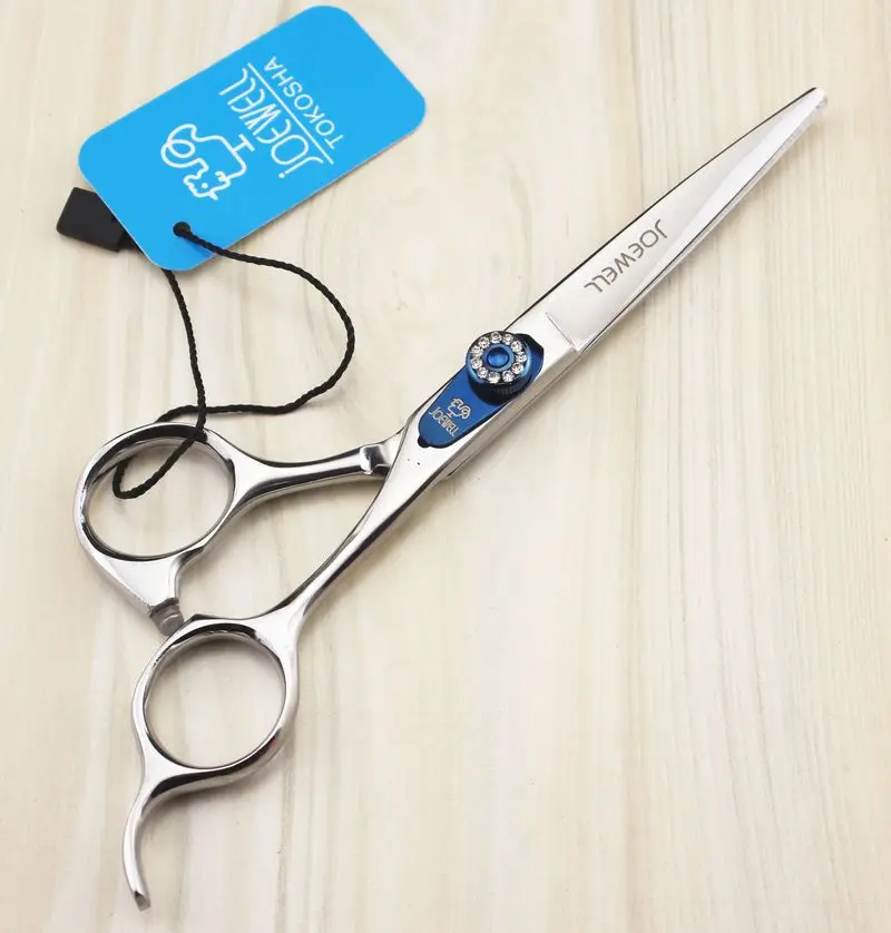free shipping JOEWELL 6.0 inch straight handle stainless steel cutting hair beauty scissors kit
