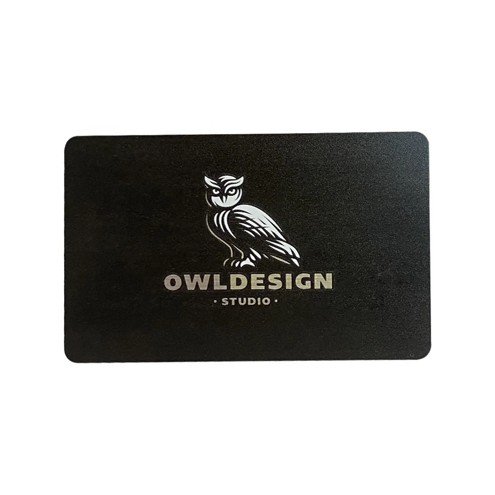 Free sample provided wholesale black metal card printing with own logo custom metal card for fitness for membership