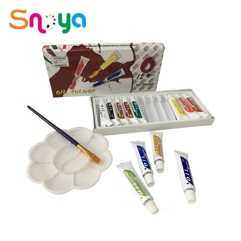 Oil paints and acrylic painters paint brush sets