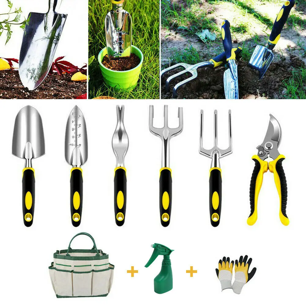 HGT08A Specialty 8 Piece Lady Garden Tool Set, Flower Design Garden Tool Set, Gardening Tool With Bag