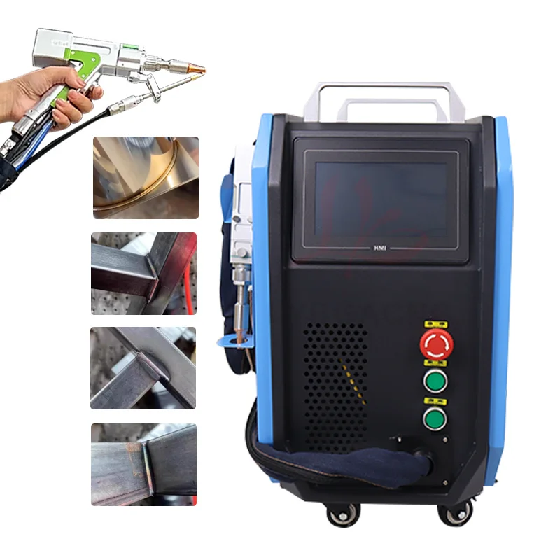 LYBGACNC 3 in 1 Fiber Laser Welder for Metal Mini Air-cooled Handheld Fiber Laser Welding Cleaning Cutting Soldering Machine