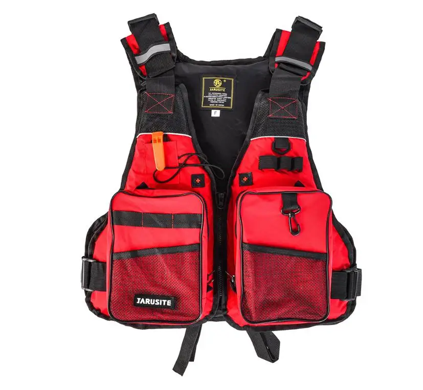 Outdoor Sport Fishing Life Vest Men Breathable Swimming Life Jacket Safety Waistcoat Survival Utility Vest Colete Salva-Vidas