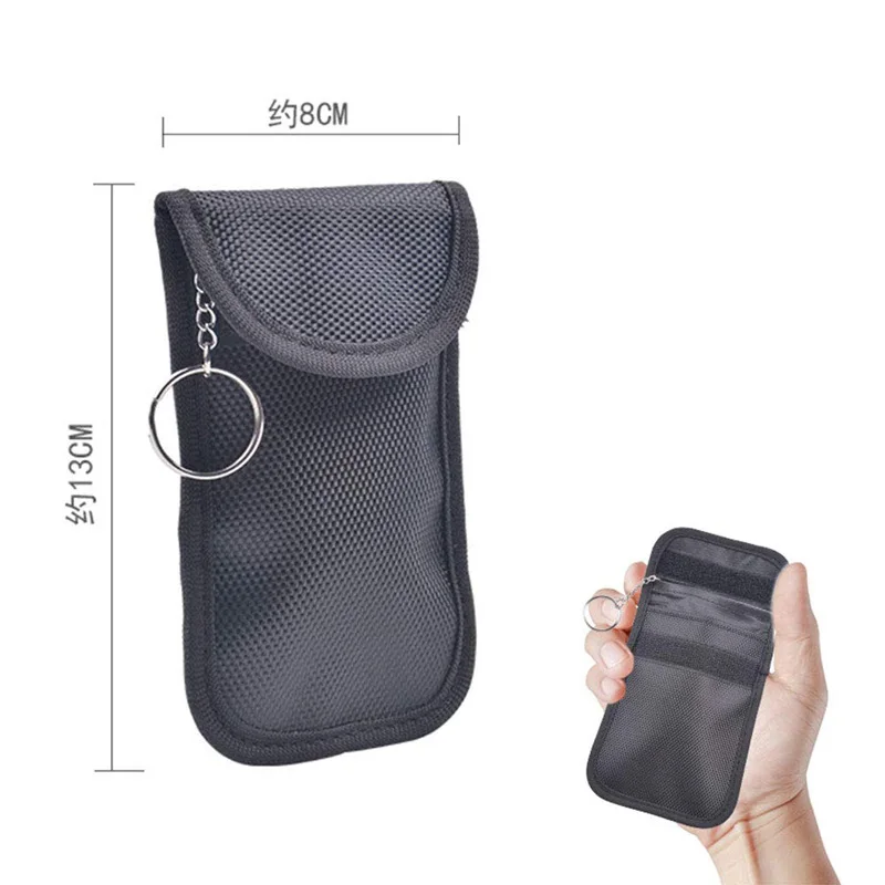 Anti Theft Car Key RFID Blocker / Signal RFID Blocking Faraday Bag Pouch