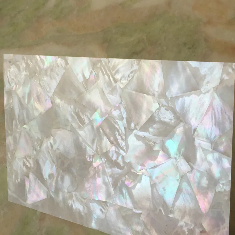 Wholesale Natural Seashell Sheet White Mother Of Pearl Shell Paper Craft Inlay Home Decoration Furniture