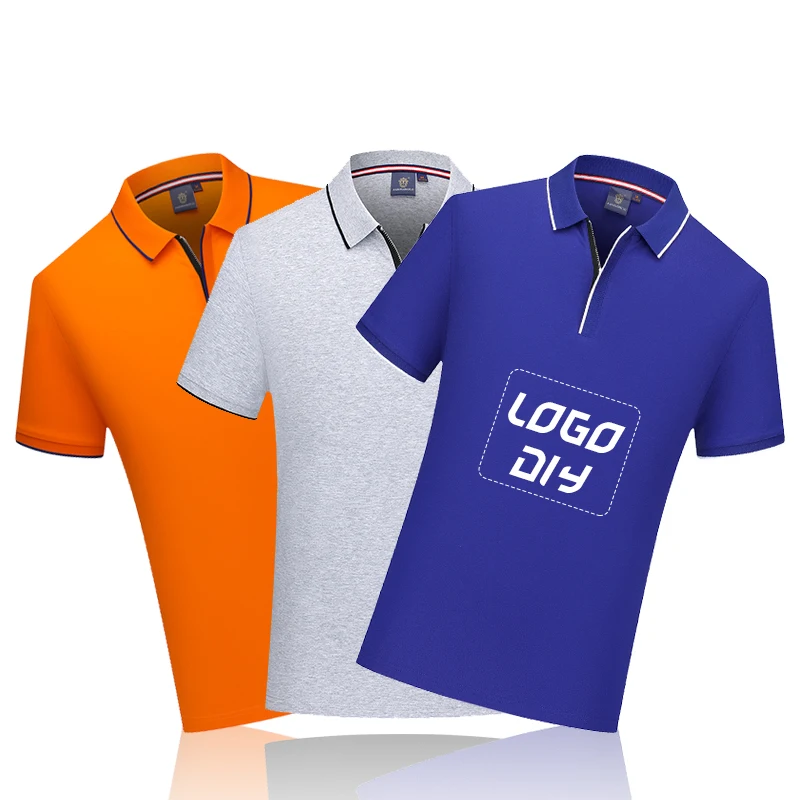 High Quality T shirt Blanks Cotton Korean T shirt Fashion Casual Custom Logo T shirt Polo For Men