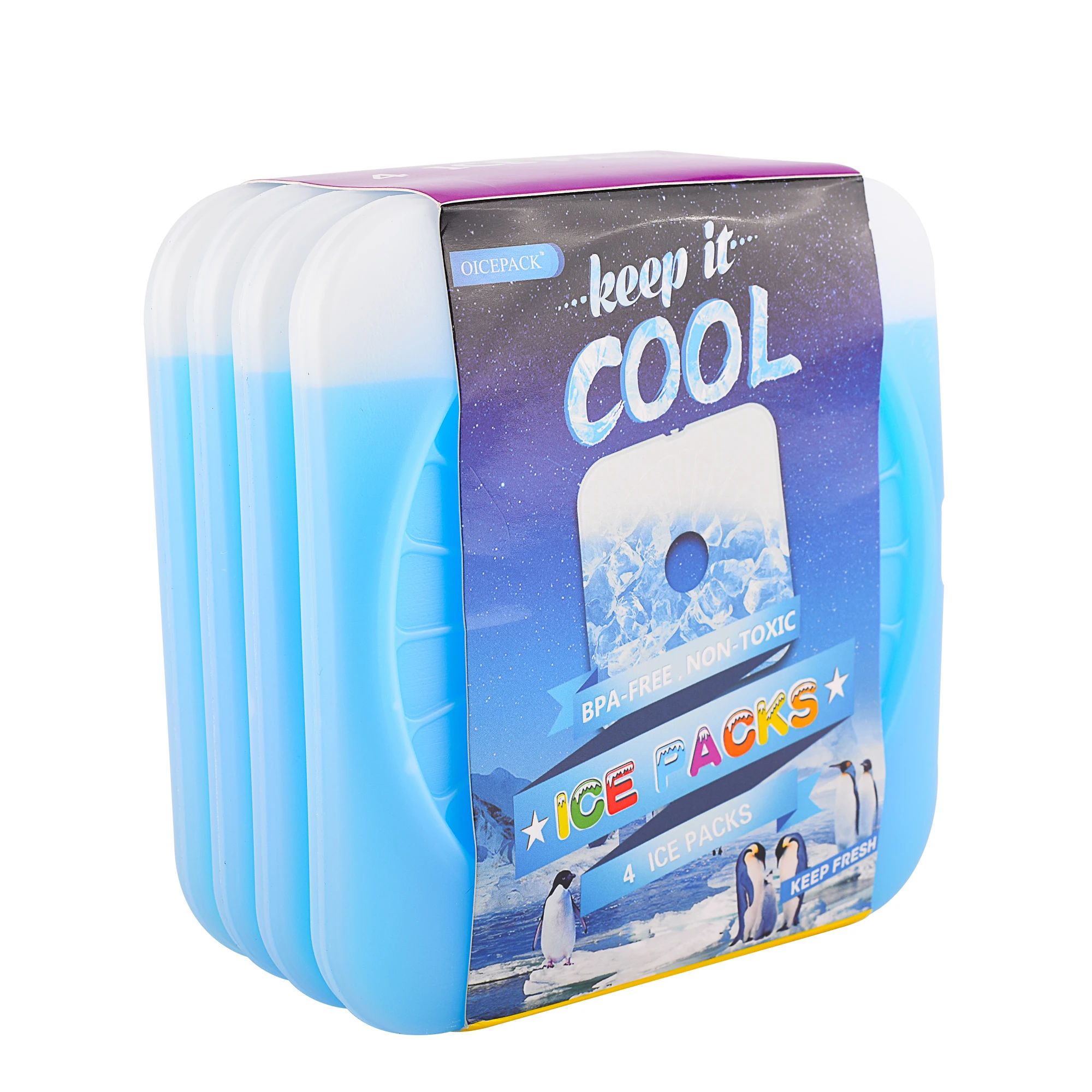 Free  Shipping Cost to US Address and The Best Price 4 Sets of Ice Pack  Freezer Packs for Lunch or Cooler Bag