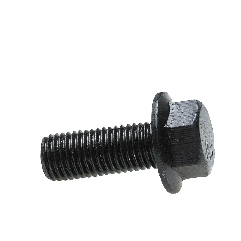 DIN 6922  Wholesale Gr 4.8 8.8 10.9 12.9 Carbon Steel  black Hex Flange Head Bolt
