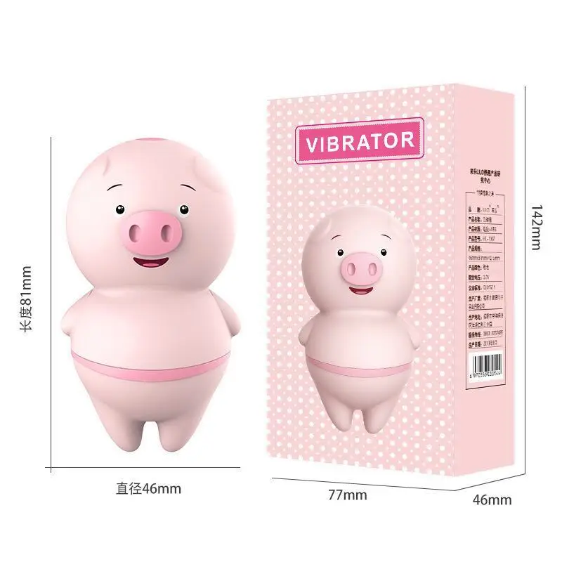 Cute Sexy Pig Licking Sucking Vibrators For Women Clitoris Sucker Anal Nipple Licks Massage Female Sex Toys Adult Erotic Machine