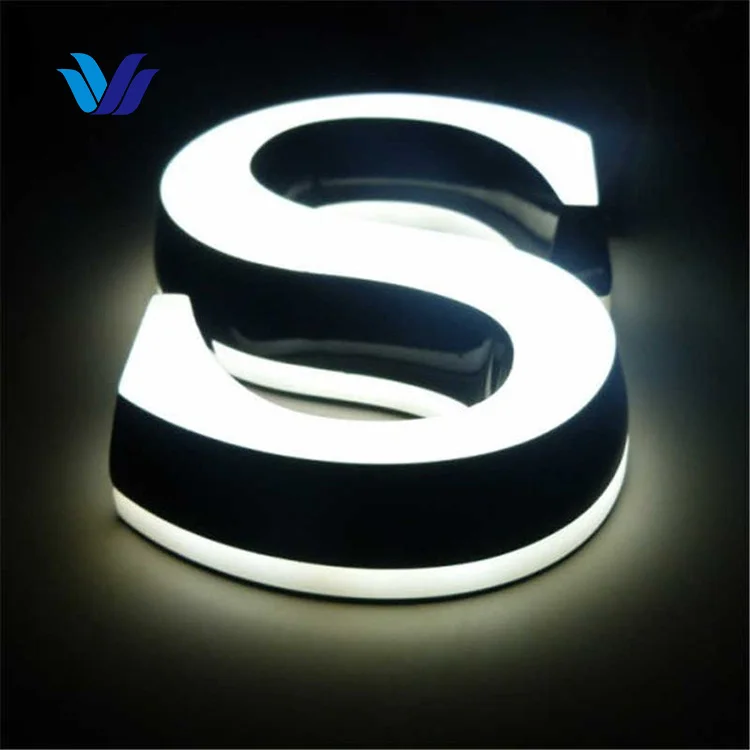 HS wholesale standard channel letter mini LED acrylic 3d light sign