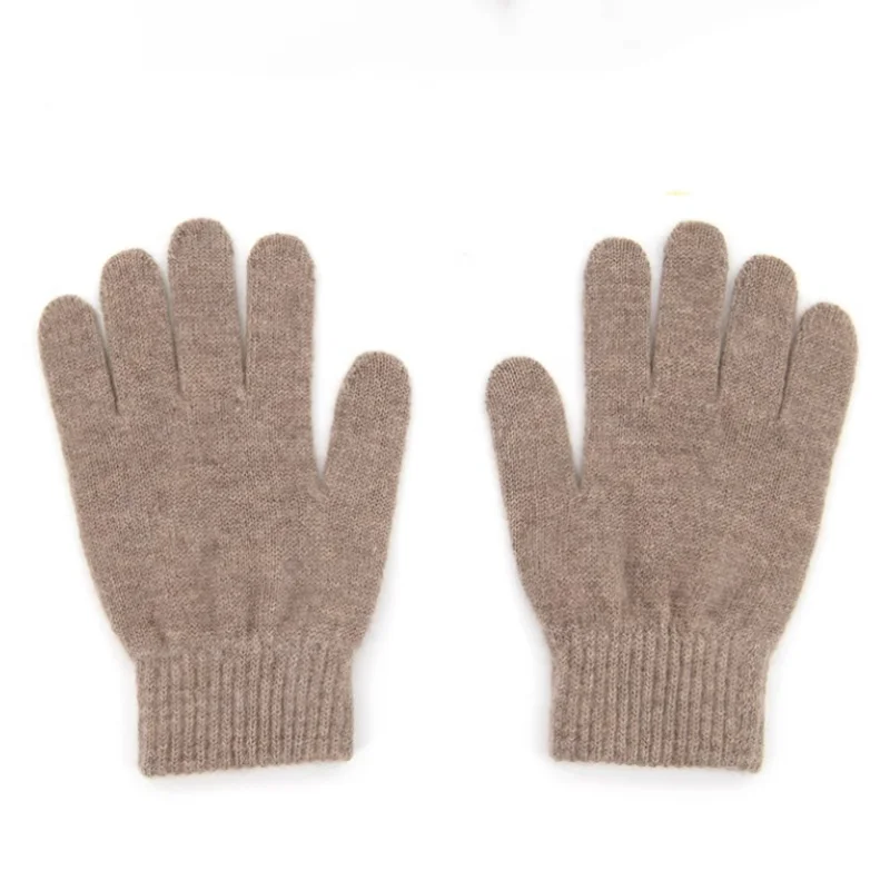wholesale casual warm style super soft knitted cashmere gloves for unisex