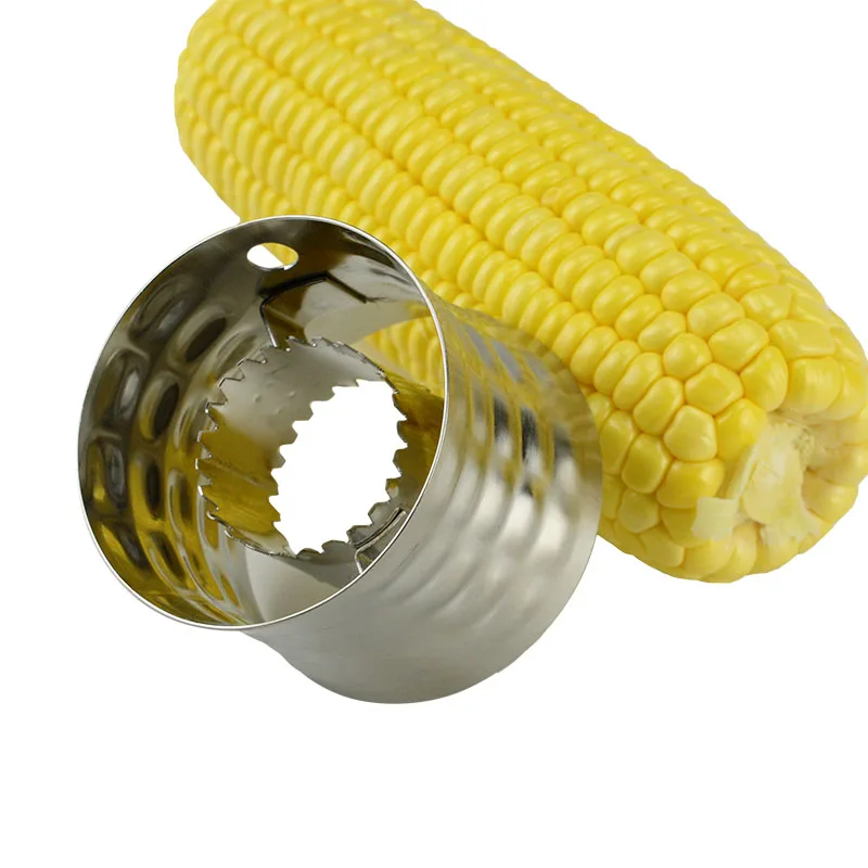 Corn Plane Peeler Cob Thresher Kitchen Gadgets Manual Rotation Stainless Steel Corn Stripper Cutter Tools