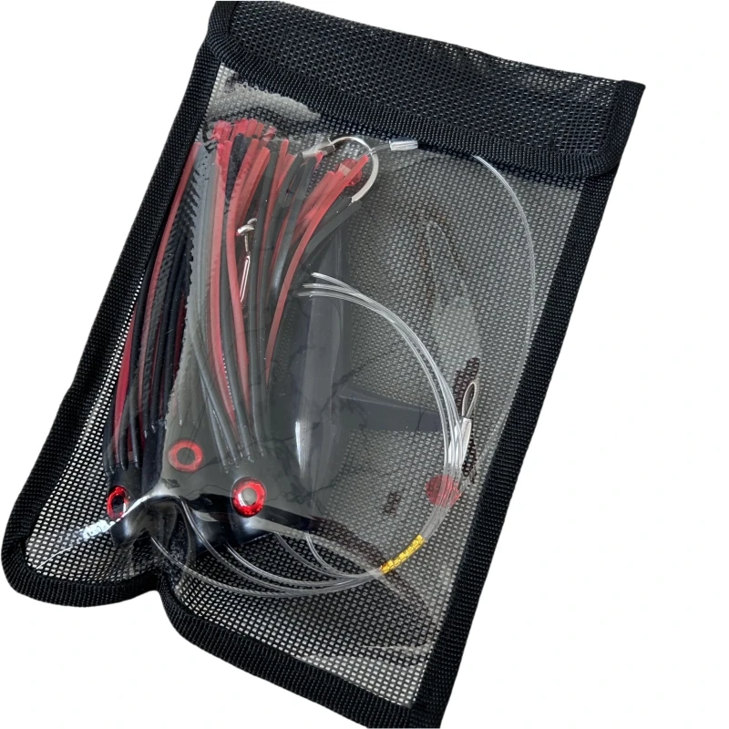 Big Game Saltwater Fishing Trolling Daisy Chain Lure Tuna Bird 210g 155mm/6inch Rigged Set Mesh Bag Marlin Teaser Mahi