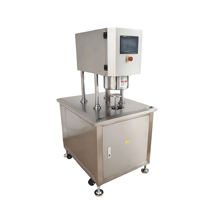 Semi automatic nitrogen filling sealing machine automatic control sealing machine easy to pull can vacuum machine