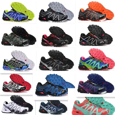 Custom Unisex Anti-Slip Solomon Speed Cross III Outdoor Hiking Trekking Shoes Boots Climbing shoes