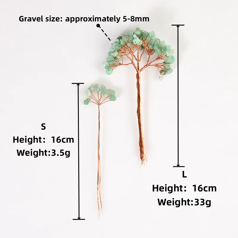 Wholesale Carved Multiple Clusters of Quartz Crystal Chips Natural Semi-Precious Gemstone  Tree Limb Making Home Decoration