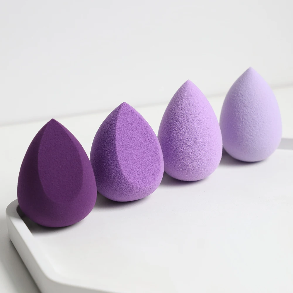 Pinkz Purple Series Private Label Ultra Soft Formula Makeup Sponge Blender Set Foundation Use Makeup Sponges Wholesale