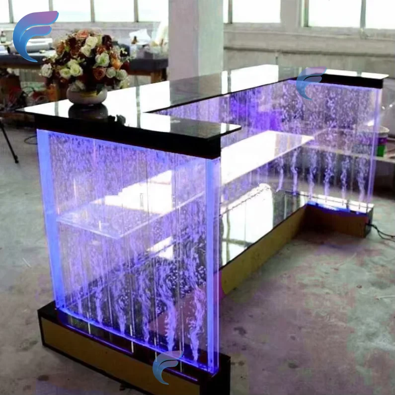 Стойка для приема вечеринок акриловая светодиодная барная стойка продажи RGB Светодиодная лампа Современная Null коммерческая мебель барные столы