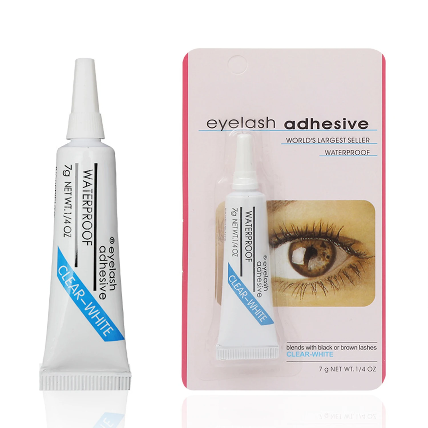 Jaunty Sky Waterproof DIY Cluster Lash Glue Sealant Segmented Pre Cut Eyelash Bond 7g Strip Lash Glue Eyelash Adhesive