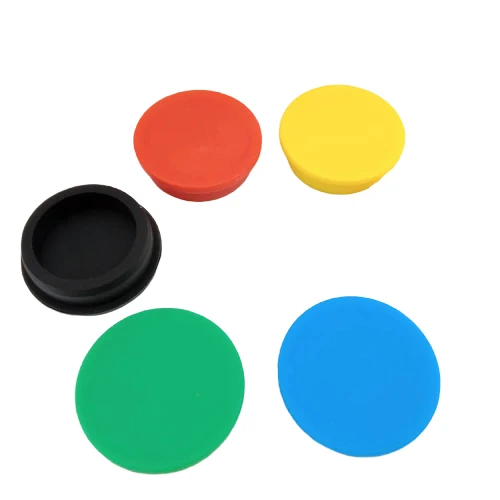Customized Color Silicone Rubber Stoppers Heat-Resistant Rubber Sealing End Cover Plugs For Electronic Equipment