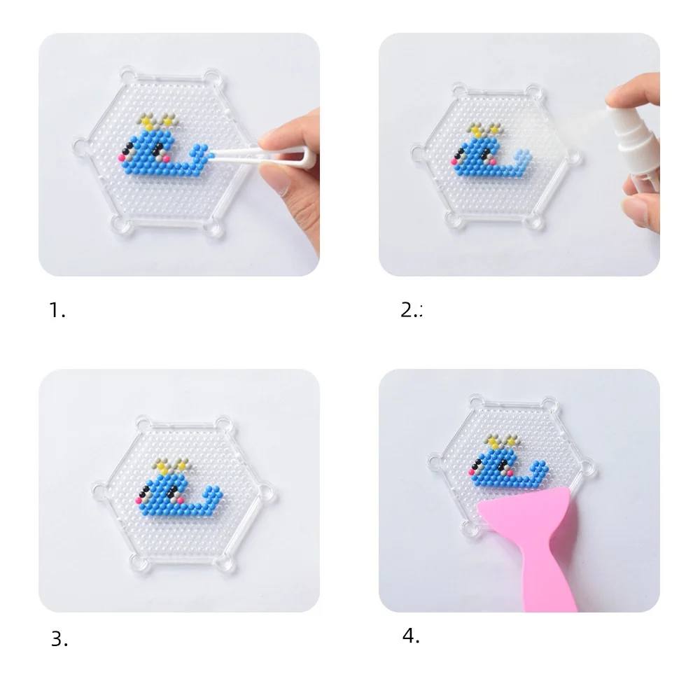 Образовательные художественные игрушки, бусины для распыления воды, Детские креативные пластиковые бусины для самостоятельного творчества с водяным предохранителем для подарка