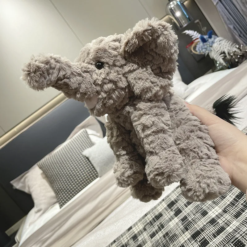 2024 New Design Cute Fluffy Elephant Stuffed Animal Plush Toys for Friend Birthday Gifts