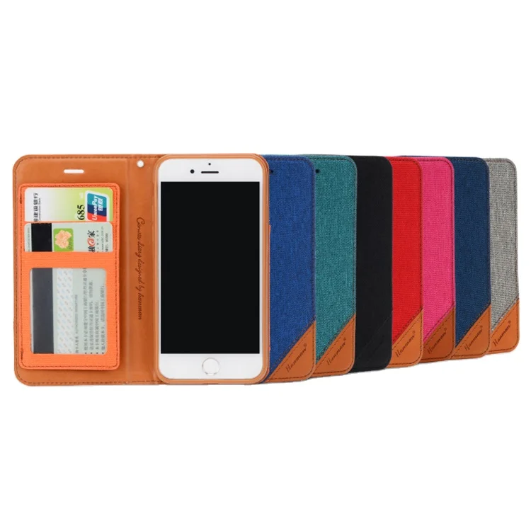 
Fashion Phone denim Case customized color Factory Price Denim PU On Sale Back Cover Leather Case for iPhone 6 7 8 