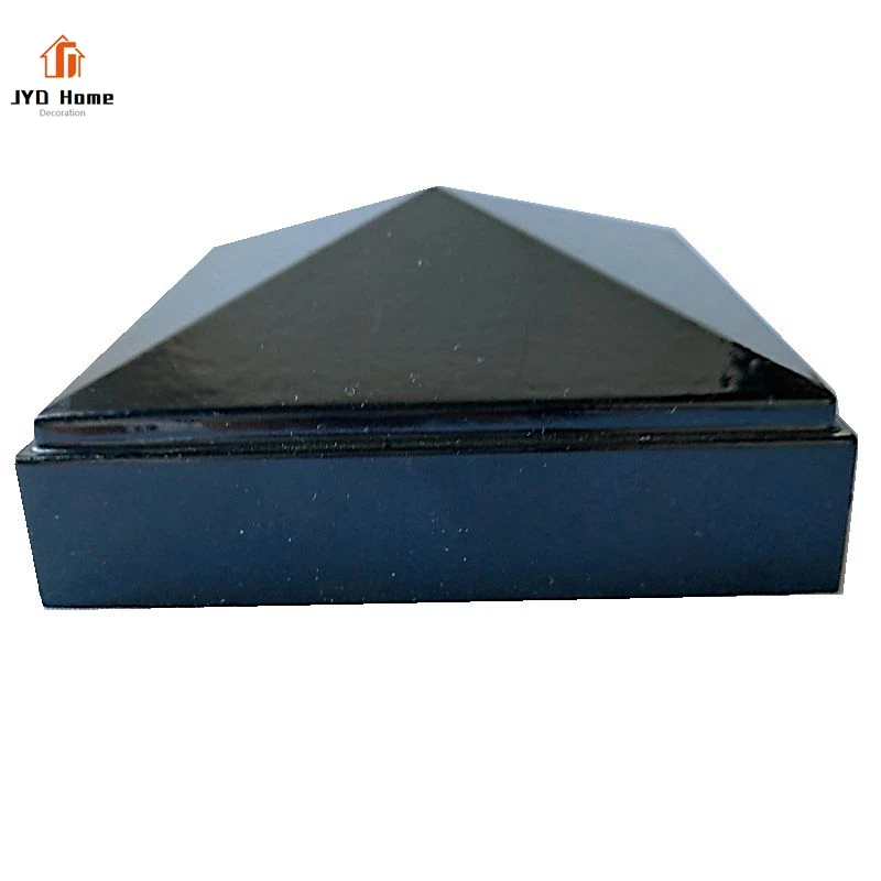 2020 Popular Pyramid Black 6x6 Aluminium Fence Post Cap