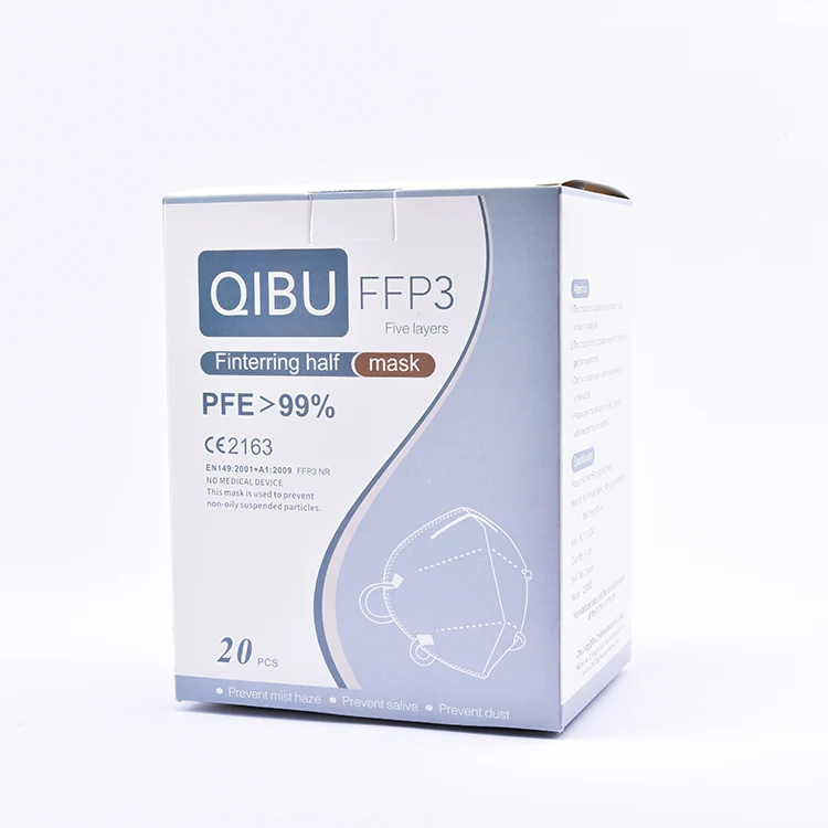 
QIBU Health Mascarillas FFP3 Cup Mascherina Moulded FFP3 Disposable Mascherin Shelf Life 2 Years 