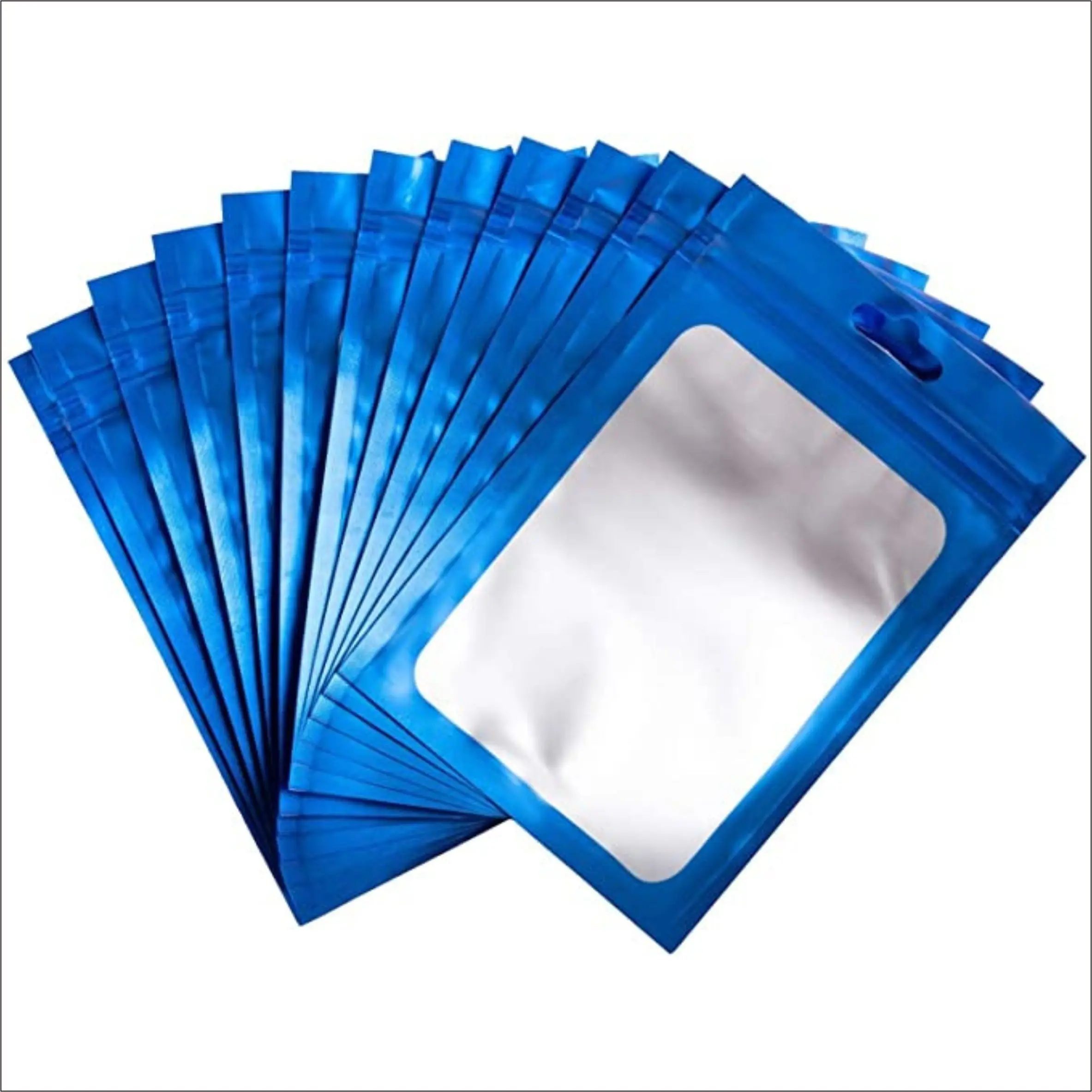 Custom Printing Holographic Mylar Plastic Bags Opp clear Packaging Ziplock Mobile Phone case Bag