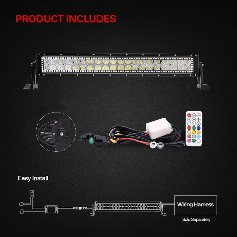 Wholesale 15 to 50inch 12v Rgb Chasing Light Bar Led Bar Light 4x4