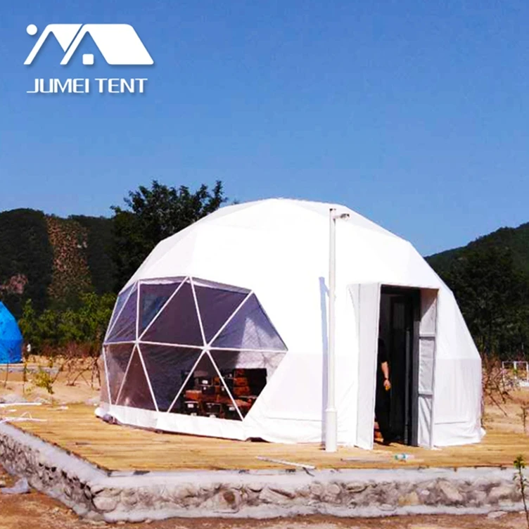 Waterproof Aluminum Alloy Geodesic Tent Dome Tent Geodesic Glass Camping Outdoor Soundproof Dome Tent