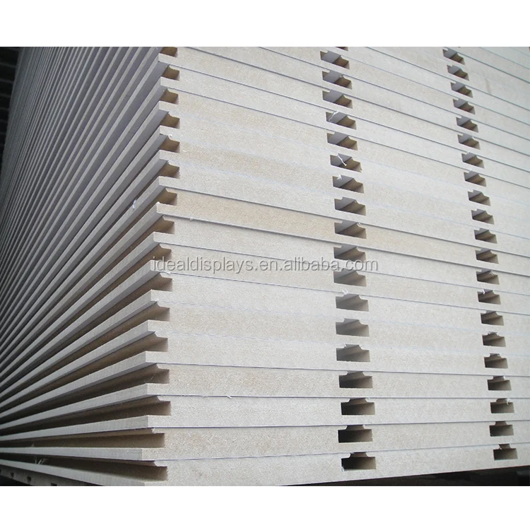 Durable heavy duty MDF slatwall panel for wholesales