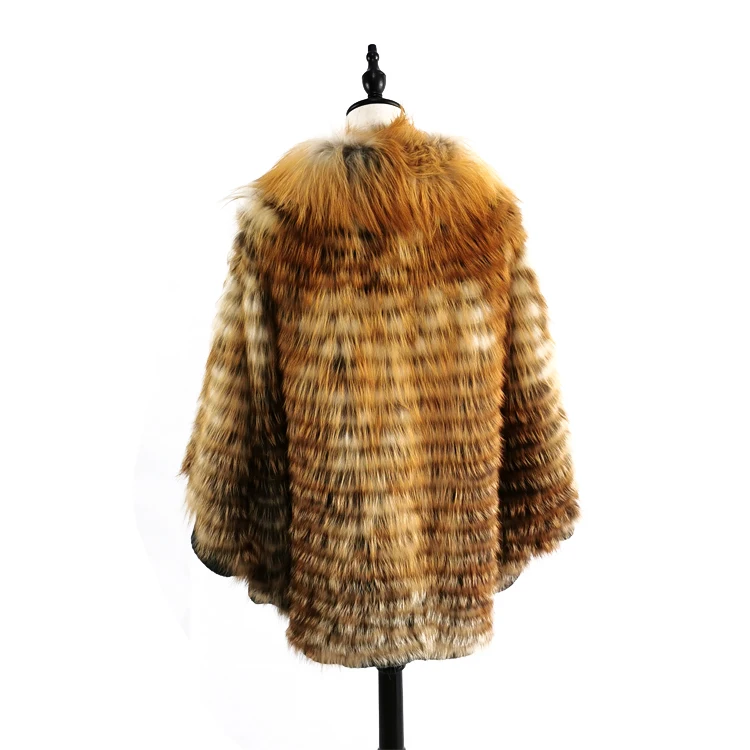 
Autumn New Classic Terse Real Fox Fur Shawl For Women 