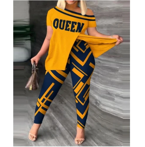 Fashionable Women s Top and Pants Set Hot Selling in Europe and America