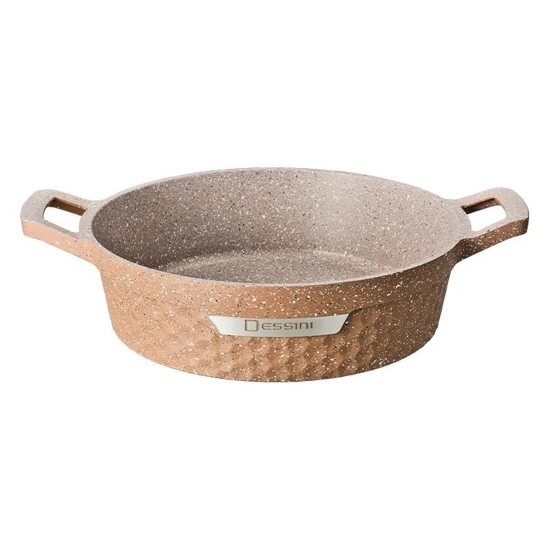 10pcs Novelty Non-Stick Pink Cookware Set Sustainable Alumina Glass Material Luxury Round Design with Induction Bottom Home Use