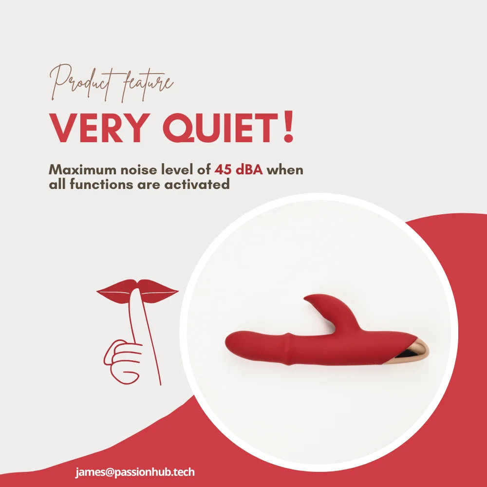 Silent Female Masturbation Toy Thrusting Ring Design for Glans Friction Touch IPX6 Waterproof Vibrator