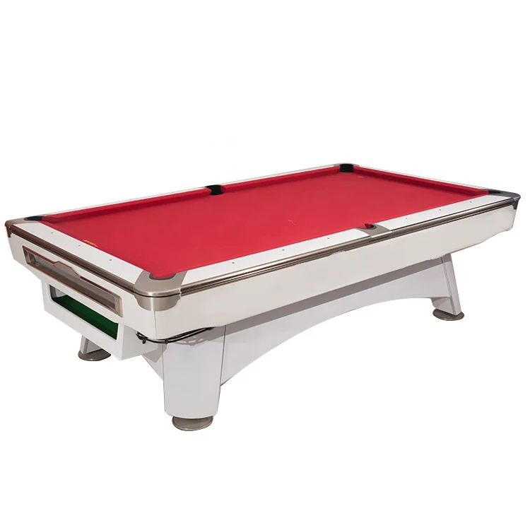 Factory Direct Sale Solid Wood 9ft Slate White Snooker Billiard Pool Table