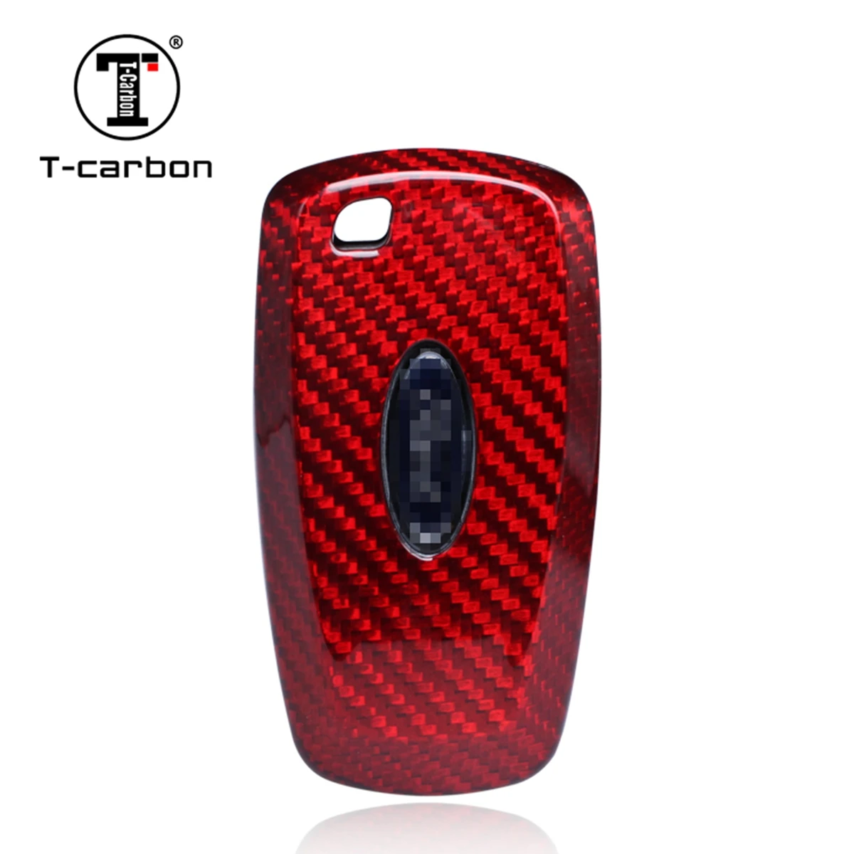 T-carbon Carbon Fiber Car Remote Key Case  For Ford Ranger  2020 Car Interior Accessories Key Cover Factory Sales