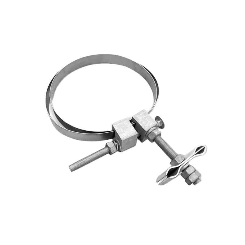 Adss Pole Fiber Optic Cable Preformed Tension Clamp / Suspension Clamp / Adss Down Lead Clamp For Pole Power