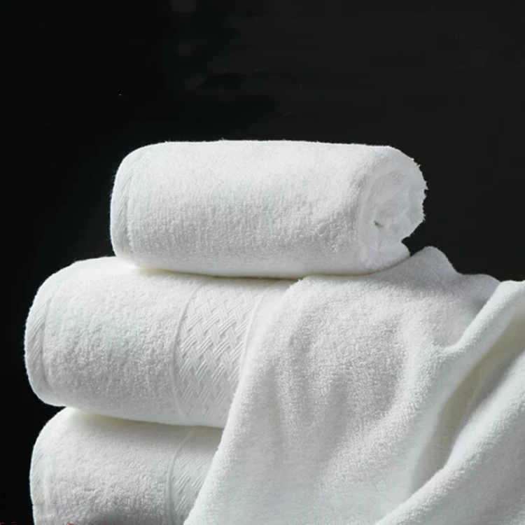 striped custom logo china Dry High Absorption 100 Cotton small hand  microfiber white terry Hotel Towel Bath Set of bath towels